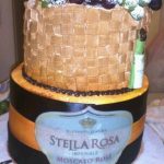 Stella rosa basket theme cake